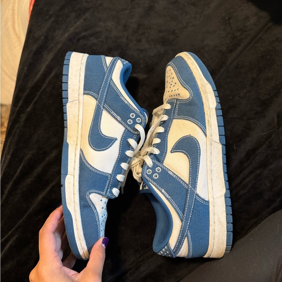WOMENS- SIZE 10 Nike Industrial Blue Shashiko LOW DUNK - PREOWNED - GREAT COND. - Picture 1 of 10